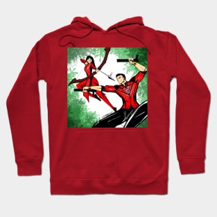 martial artist the arrow and the dragon ecopop asian art Hoodie